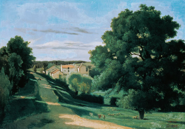 Landscape: Le Petit Charville, near Ville d'Array à Jean-Baptiste-Camille Corot