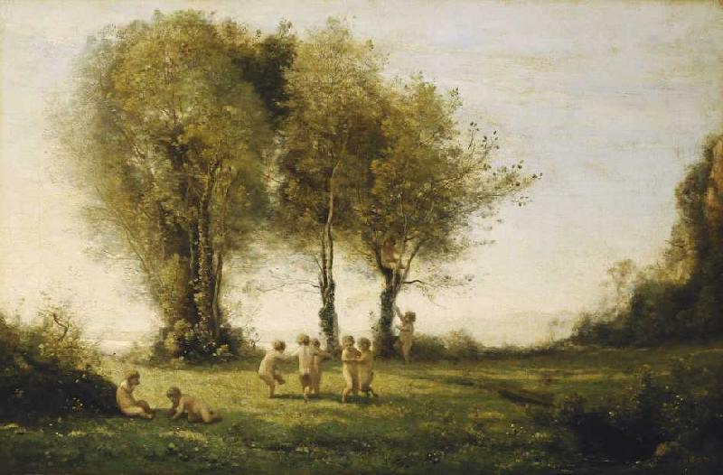 Liebesreigen, Sonnenaufgang à Jean-Baptiste-Camille Corot