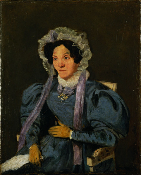 Madame Corot,mother of the painter.Aroun à Jean-Baptiste-Camille Corot