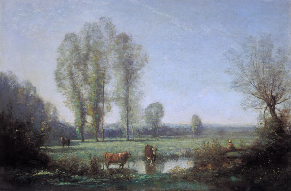 Morning mist à Jean-Baptiste-Camille Corot
