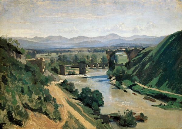Pont des Narni, pont Auguste sur la Nera à Jean-Baptiste-Camille Corot