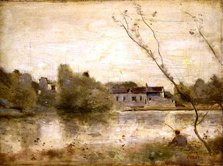 The Pond from the Villa d'Avray à Jean-Baptiste-Camille Corot