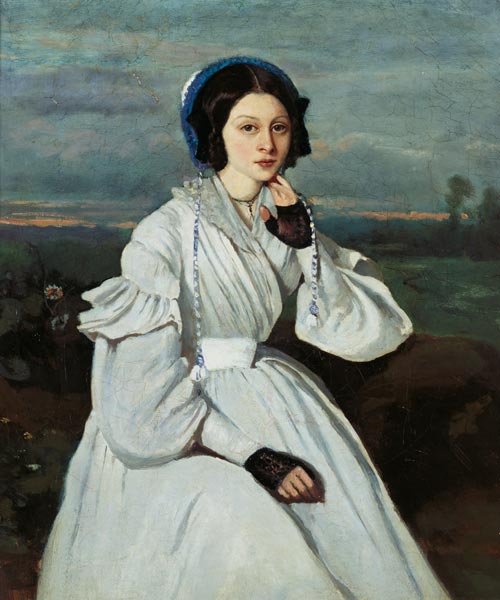 Portrait of Claire Sennegon à Jean-Baptiste-Camille Corot
