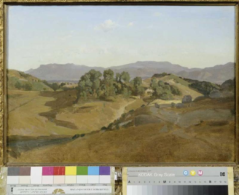 Serpentera à Olevano. à Jean-Baptiste-Camille Corot