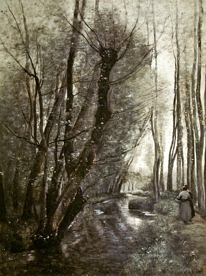 The stream à Jean-Baptiste-Camille Corot
