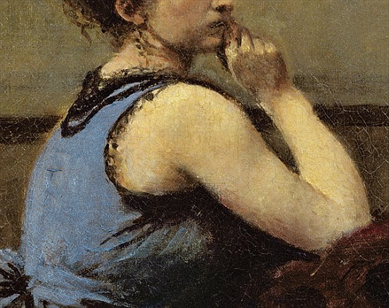 The Woman in Blue, 1874 (detail of 82880) à Jean-Baptiste-Camille Corot