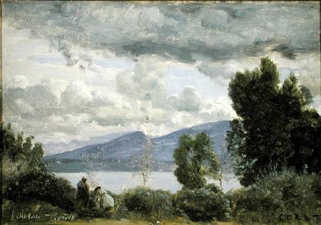 View of Chalet de Chenes, Bellvue, Geneva à Jean-Baptiste-Camille Corot