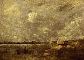 Sous le ciel nuageux à Jean-Baptiste-Camille Corot