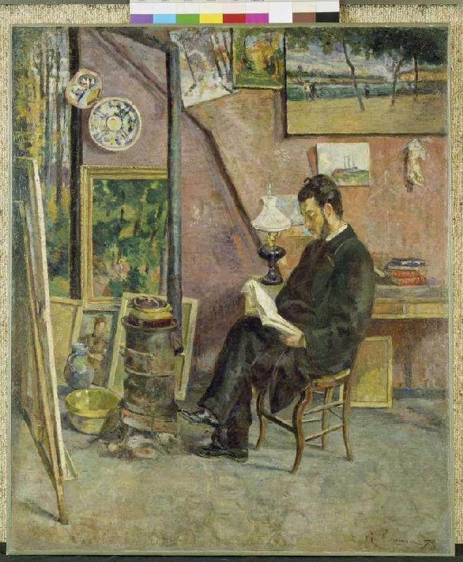 Docteur Martinez dans l'atelier de l'artiste. à Jean-Baptiste Armand Guillaumin