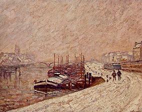 barques de fret dans la neige à Jean-Baptiste Armand Guillaumin