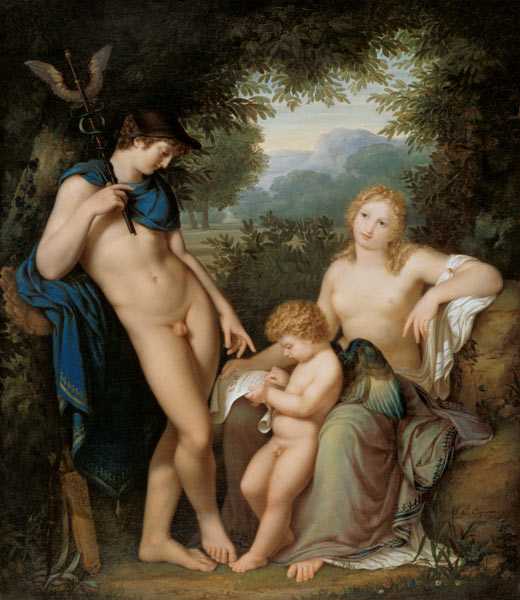 l'instruction Amors par des Venus et des Mercure à Jean-Baptist-Claude Gagneraux