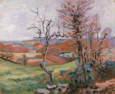 The Puy Barion at Crozant, Brittany (oil on canvas) à Jean Baptiste Armand Guillaumin