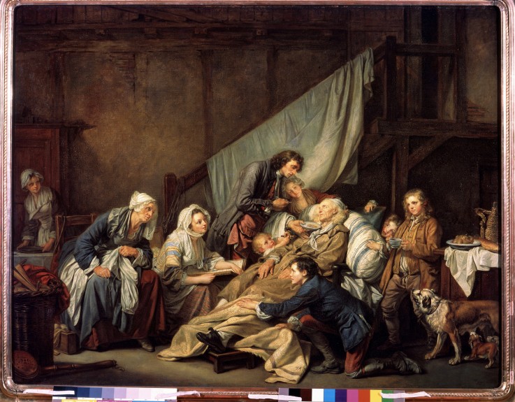 Filial Piety (The Paralytic) à Jean Baptiste Greuze