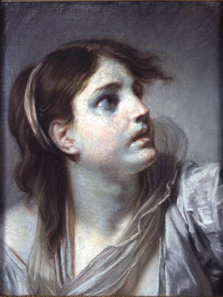 Head of a Young Girl à Jean Baptiste Greuze