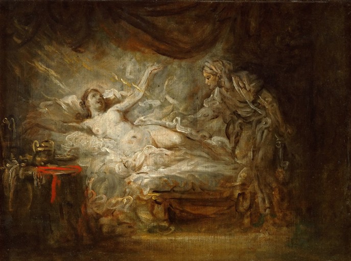Jupiter and Aegina à Jean Baptiste Greuze