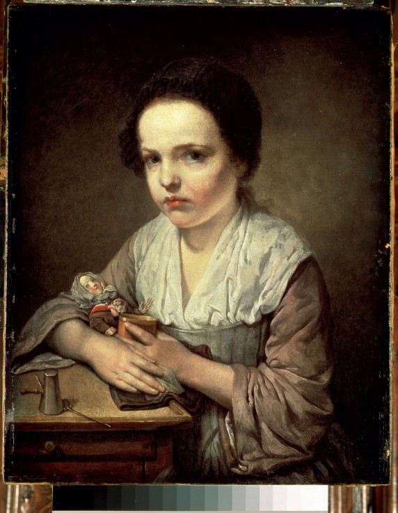 Girl with Doll à Jean Baptiste Greuze