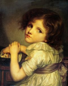 La fille avec la poupée à Jean Baptiste Greuze