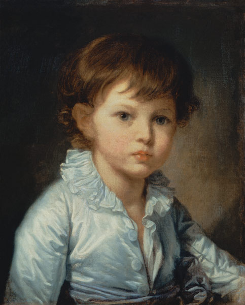 Portrait of Count Stroganov as a Child à Jean Baptiste Greuze