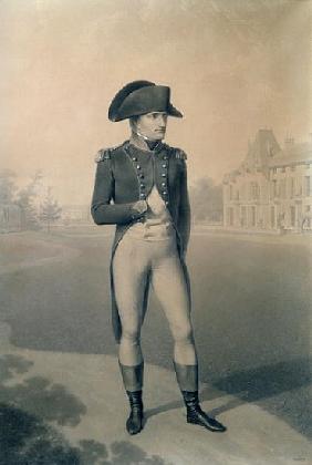 Napoleon Bonaparte (1769-1821) First Consul at Malmaison, from ''Livre du Sacre''