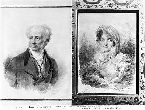 Self portrait and portrait of Princess Bagration, 1841 and 1812