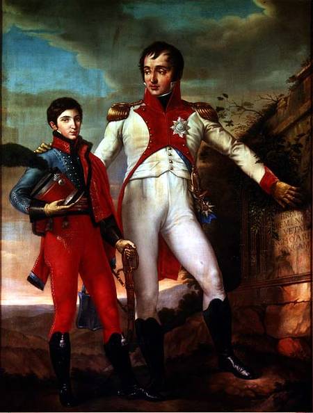 Louis Bonaparte (1778-1846) King of Holland and Louis Napoleon (1804-31) Crown Prince of Holland à Jean Baptiste Joseph Wicar