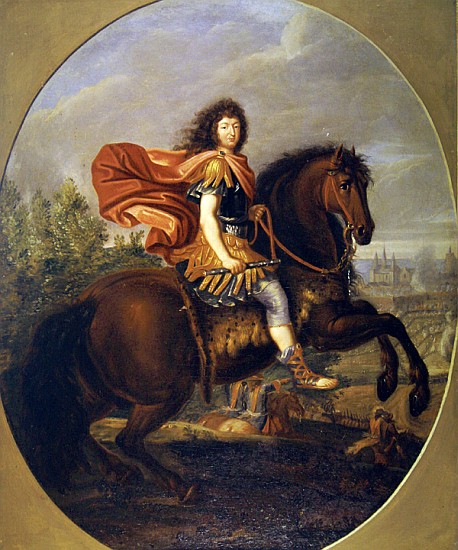 Equestrian portrait of Louis XIV à Jean-Baptiste Martin
