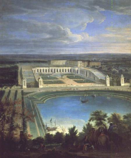 The Orangery and the Chateau at Versailles à Jean-Baptiste Martin
