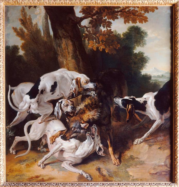 L’hallali du loup (Wolfsjagd) à Jean Baptiste Oudry