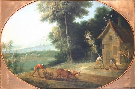 Spring Landscape à Jean Baptiste Oudry