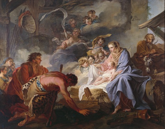 The Adoration of the Shepherds à Jean-Baptiste Pierre