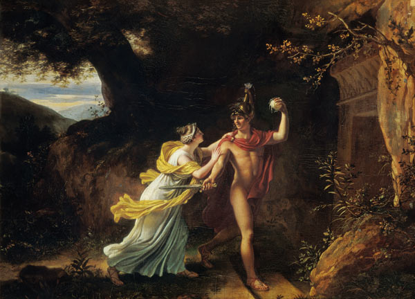 Ariadne and Theseus à Jean-Baptiste Regnault