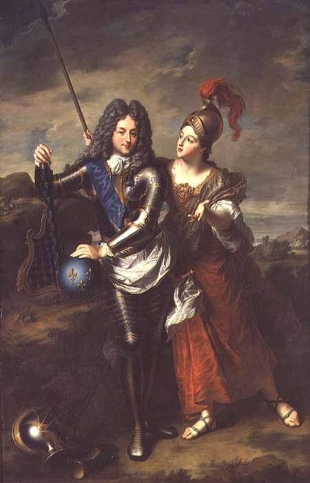 Philippe II d'Orleans (1674-1723) the Regent of France and Madame de Parabere as Minerva à Jean Baptiste Santerre