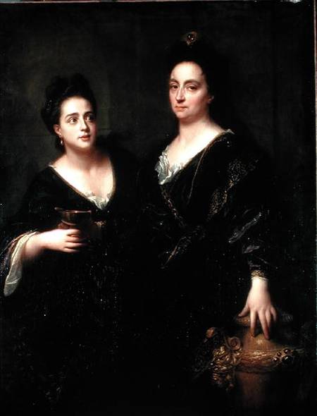 Portrait of Two Actresses à Jean Baptiste Santerre