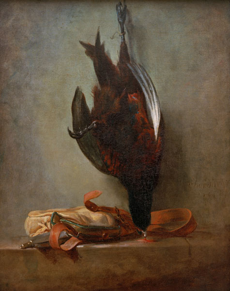 Pheasant and Hunt Satchel à Jean-Baptiste Siméon Chardin