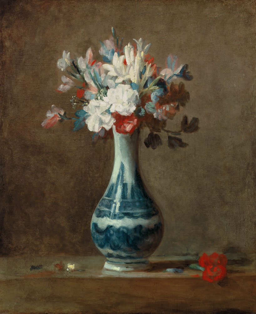 A Vase of Flowers à Jean-Baptiste Siméon Chardin