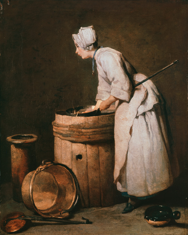 La fille de cuisine à Jean-Baptiste Siméon Chardin
