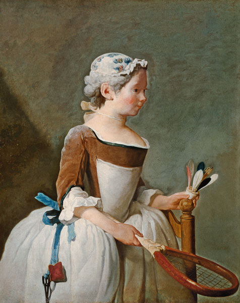 La fille avec la balle de plume à Jean-Baptiste Siméon Chardin