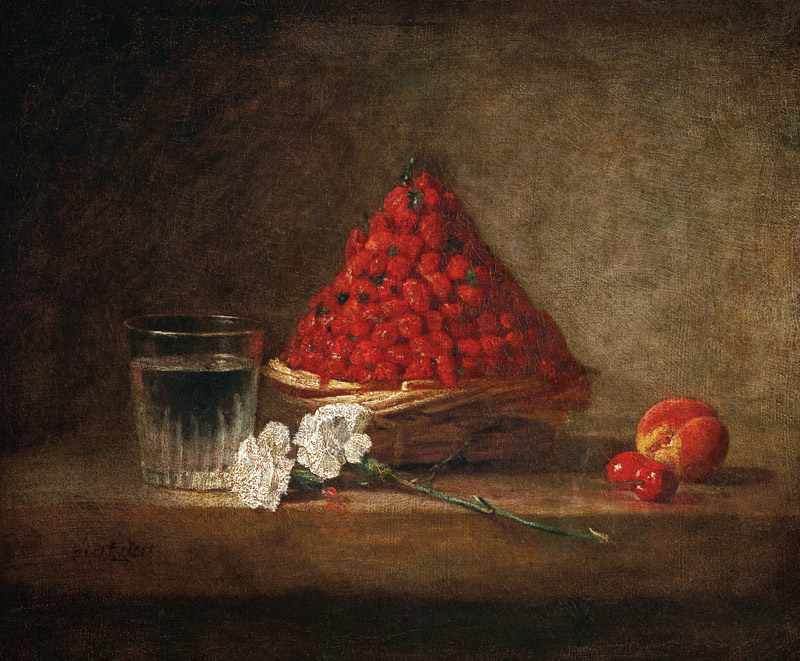 Strawberry Basket à Jean-Baptiste Siméon Chardin