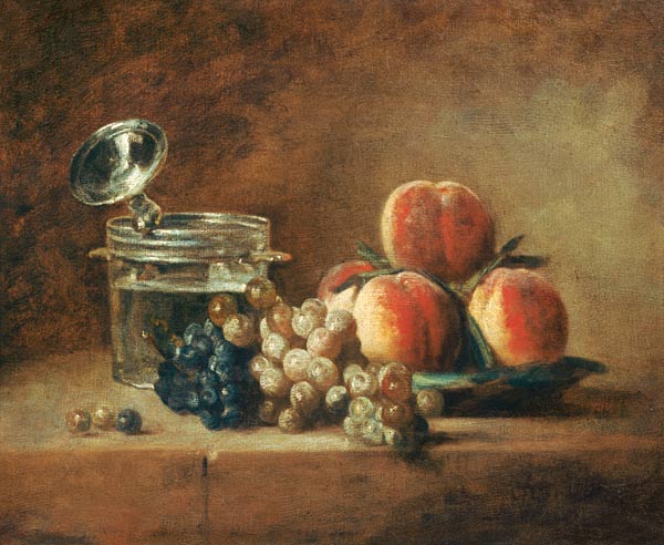 Crystal Bowl, Fruit à Jean-Baptiste Siméon Chardin