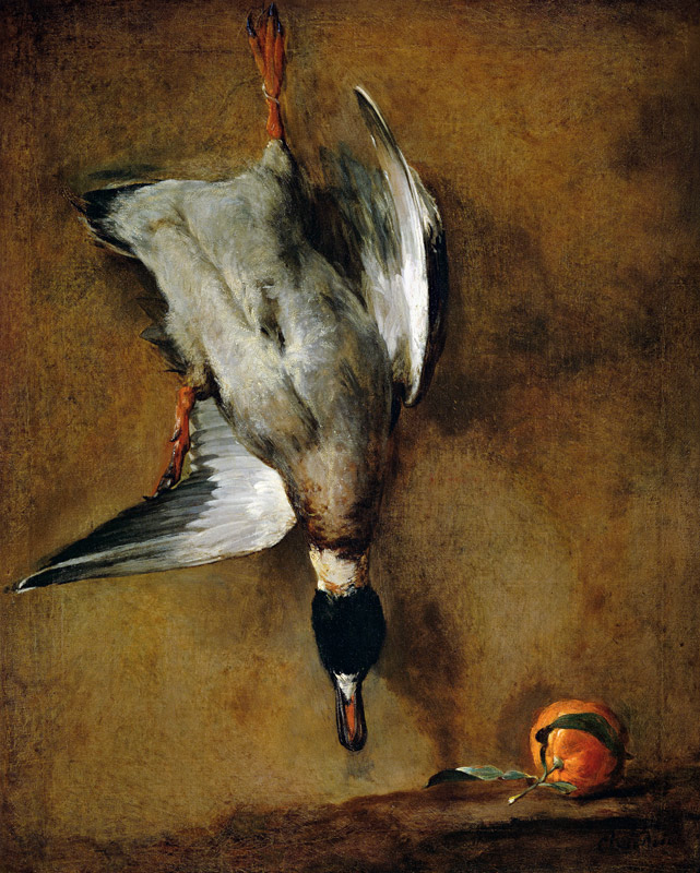 Le canard de bâton à Jean-Baptiste Siméon Chardin