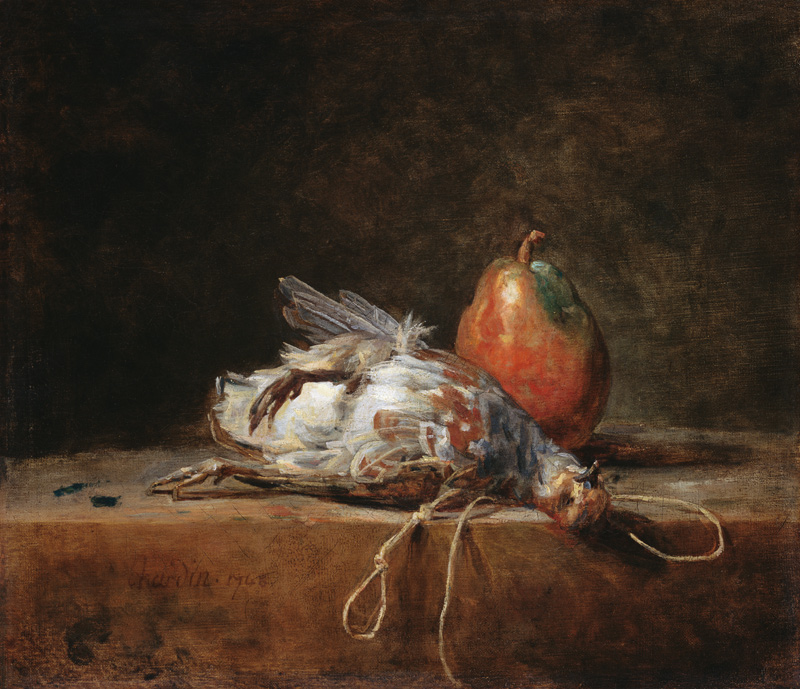 Still Life with Partridge and Pear à Jean-Baptiste Siméon Chardin