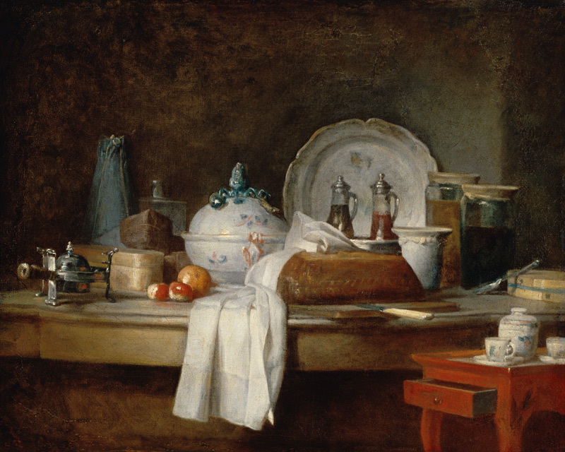 The Officers' Mess or The Remains of a Lunch à Jean-Baptiste Siméon Chardin