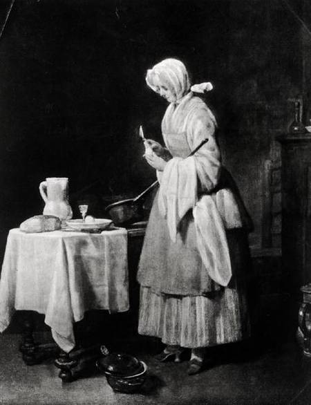 The Attentive Nurse à Jean-Baptiste Siméon Chardin