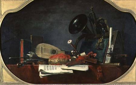 The Attributes of Music à Jean-Baptiste Siméon Chardin