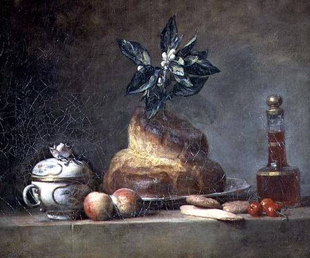 The Brioche or The Dessert à Jean-Baptiste Siméon Chardin