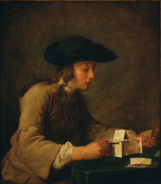 Chardin / The House of Cards / c. 1737 à Jean-Baptiste Siméon Chardin