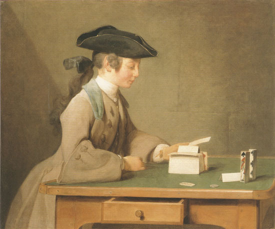the house of cards à Jean-Baptiste Siméon Chardin
