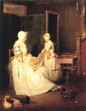 La mère passionnée à Jean-Baptiste Siméon Chardin