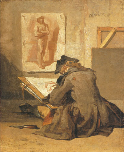 drawing young apprentice à Jean-Baptiste Siméon Chardin