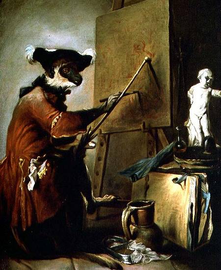 The Monkey Painter à Jean-Baptiste Siméon Chardin